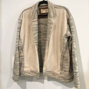 Anthropologie Saturday Sunday Sherpa Sweater/Blazer Size M